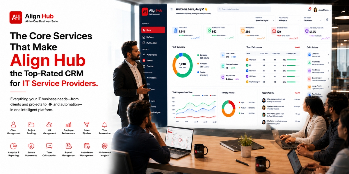 The Core Services That Make Align Hub the Top-Rated CRM for IT Service Providers